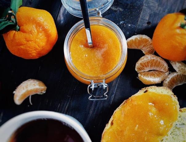 Tangerine jam, jednoduchý recept.