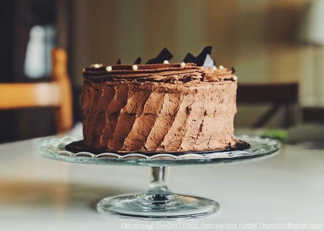 Zde je dort může být vyroben ze čokoládový piškotový dort s čokoládovým krémem