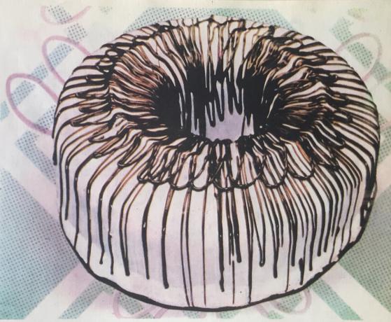 Dort "Ring". Foto z knihy „Výroba pečiva a koláčů,“ 1976