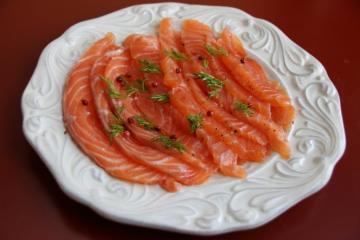 Lahůdky „losos“ růžového lososa