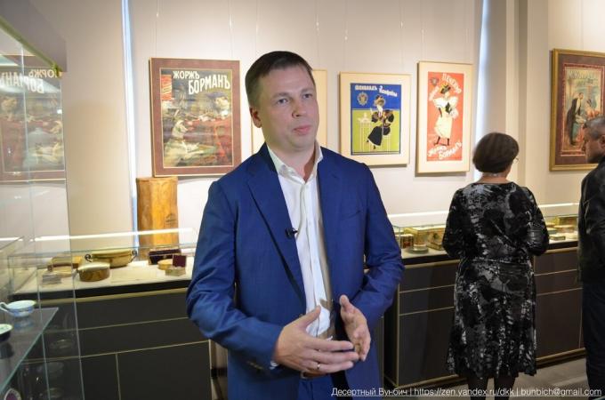 Mikhail Zhabin - zakladatel muzea dějin Ruska čokolády „DIZHAVNI“